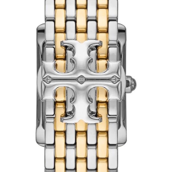 Tory Burch Two-Tone Rectangular Watch - Picture 3 of 9